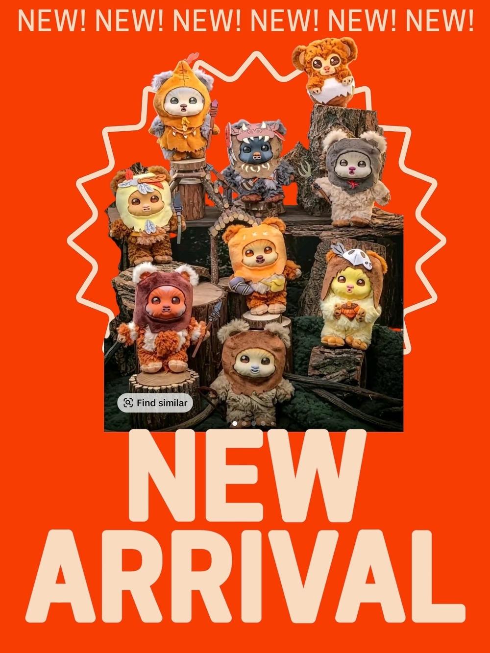 Plush Pop Mart Star Wars Ewoks Blind Boxes